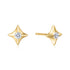Gold Sparkling Star Stud Earrings